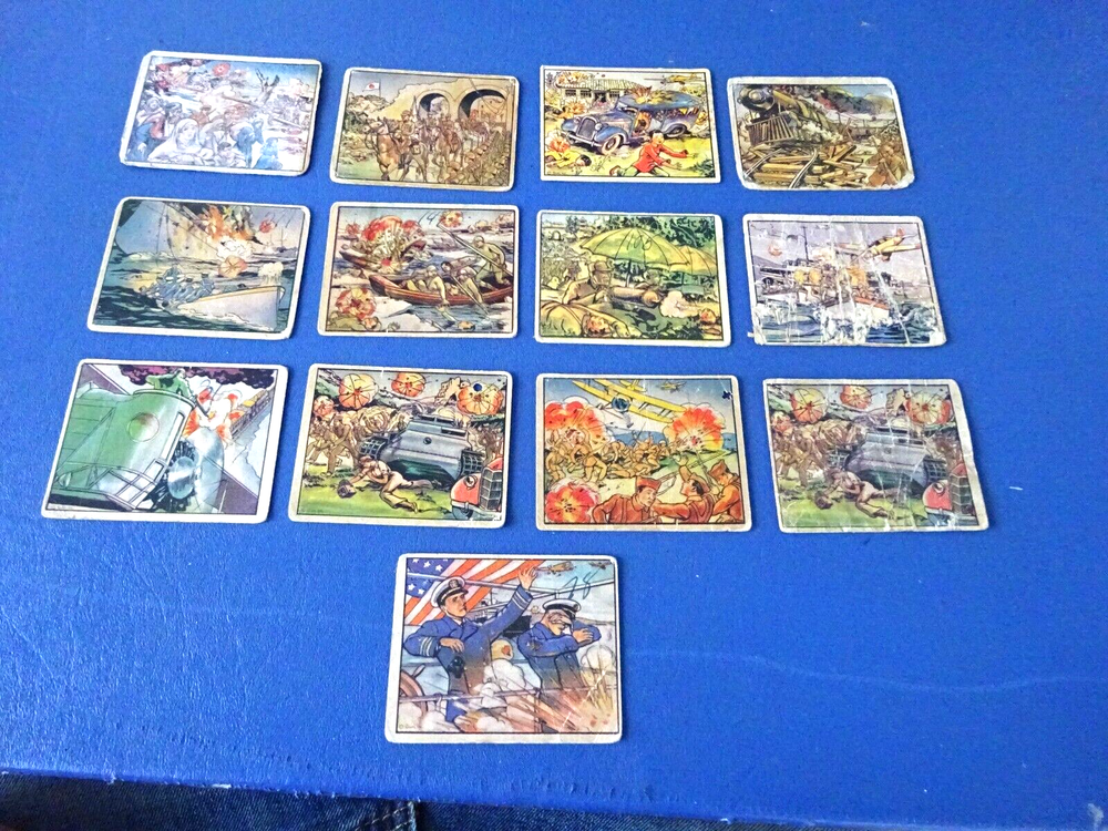 1938 Horrors of War Cards, 13 Cards, Lower Grade