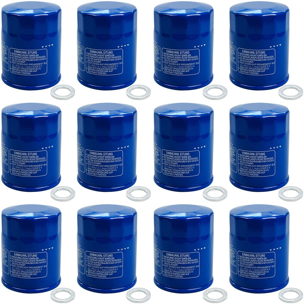 12x Non-OEM Oil Filter Replace for HONDA Accord CR-V Civic Odyssey 15400-PLM-A02