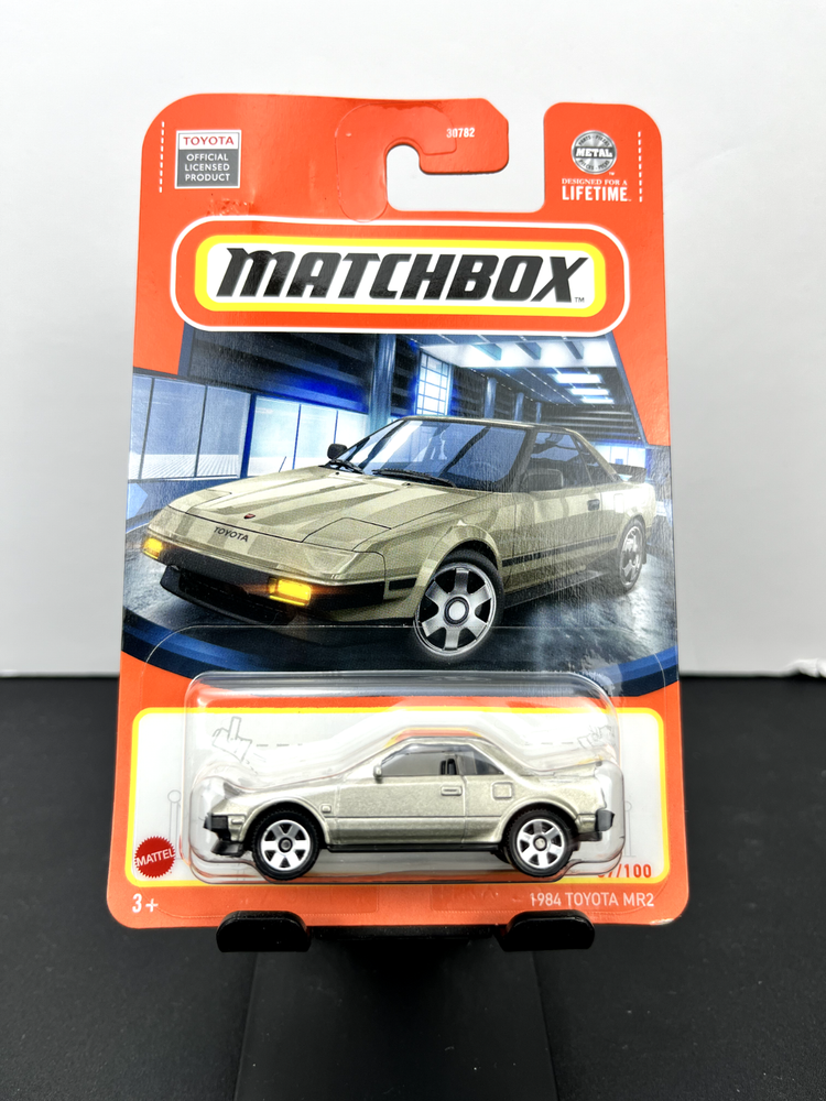 Matchbox 2024 Mainline 1984 Toyota MR2 Headlights Up LHD Gold #67