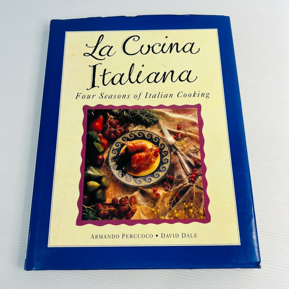 Authentic Italian Cookbook Hardcover with Illustrated Recipes for Classic Cuisine