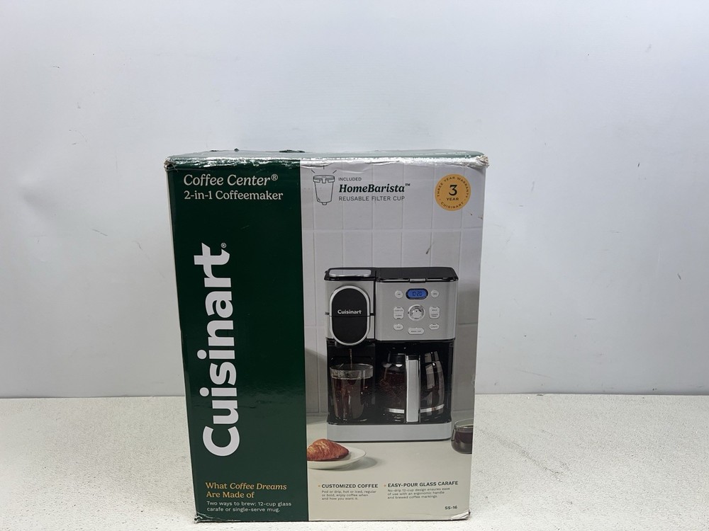 Cuisinart 12-Cup 2-in-1 Coffee Maker in Black Stainless Steel
