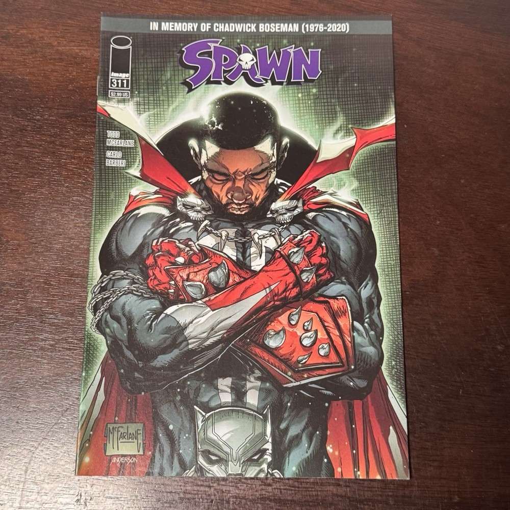 Spawn #311 (2020) Chadwick Boseman Tribute Cover by Todd McFarlane – NM
