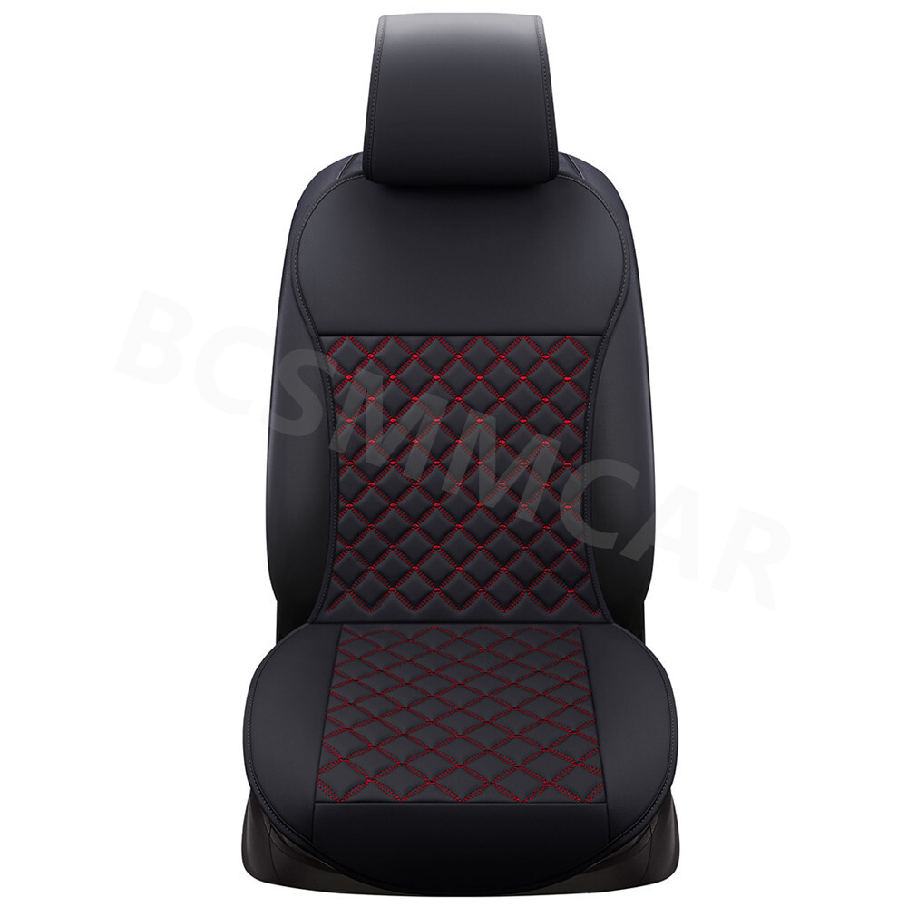 Seat Cover Car Front Chair Cushion Auto Protective Backrest Pad Mat PU Leather