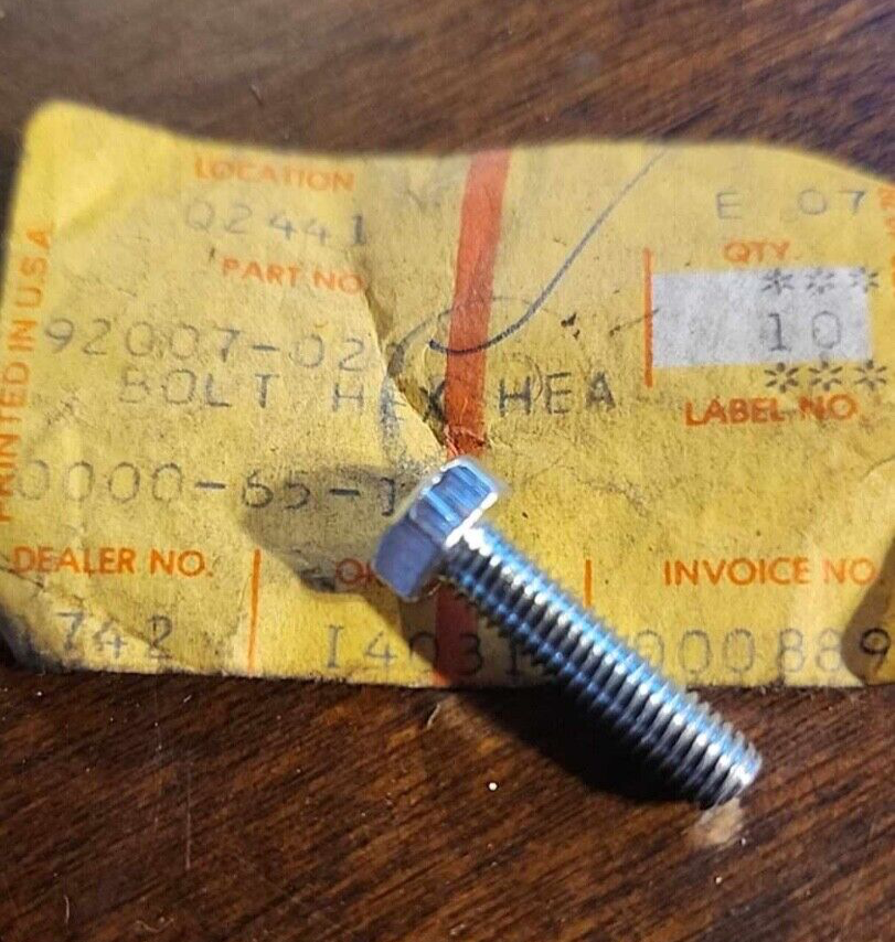 1 Kawasaki Z1 H1 H2 W1 W2 S1 S2 S3 A1 A7 5 x 20 Hex Head Bolt OEM 92007-020 #KA1