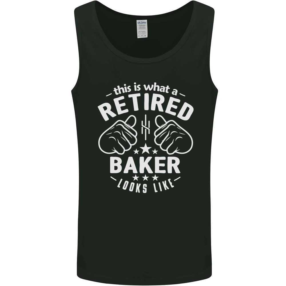This Is What a Retired Baker Looks Like Mens Vest Tank Top