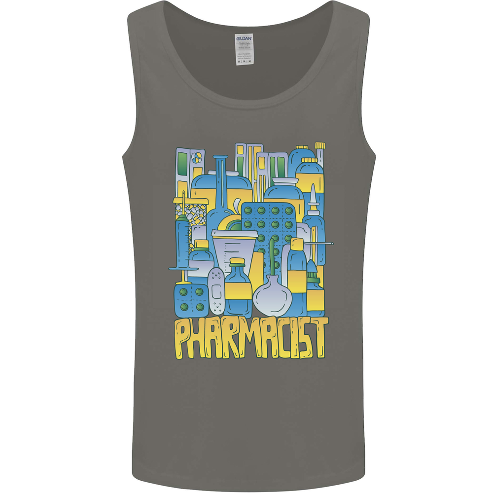 Pharmacist Chemist Design Mens Vest Tank Top
