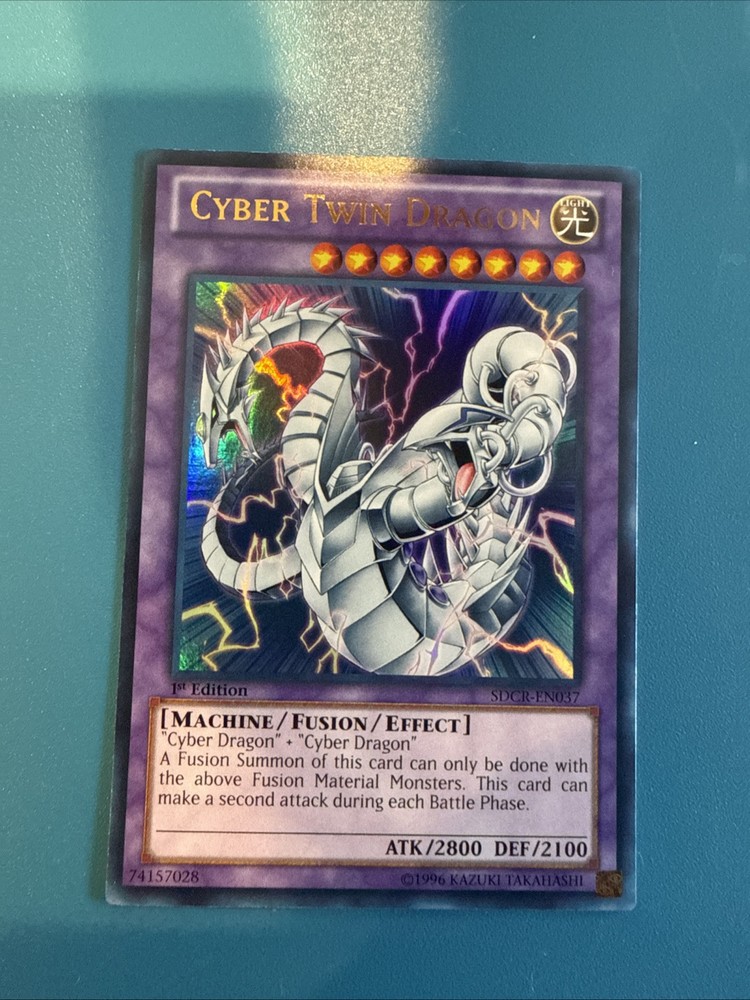 Cyber Twin Dragon SDCR-EN037 1st Edition Cyber Dragon Revolution Ultra Rare-image