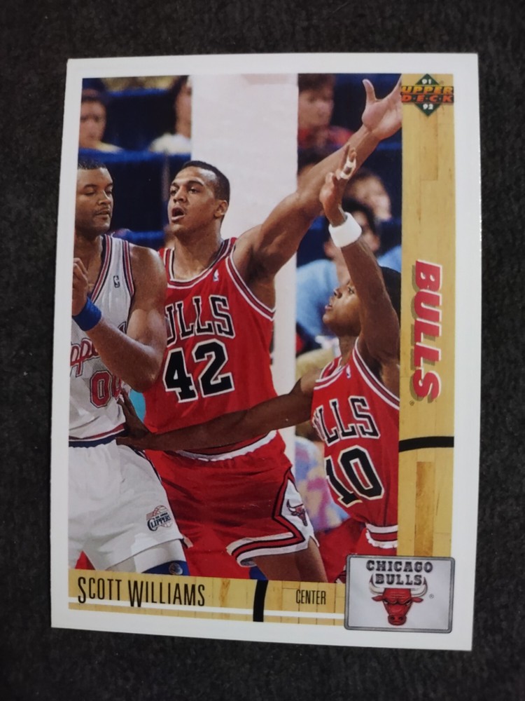 1991-92 Upper Deck Chicago Bulls Basketball Card #362 Scott Williams Rookie