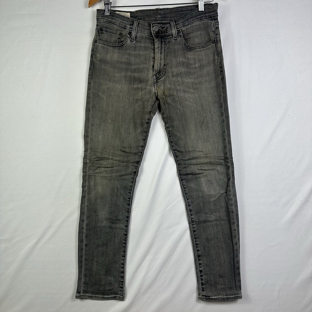 Levi’s 511 Men’s 29x30 Gray Light Wash Denim Slim Fit Straight Leg Stretch Flex