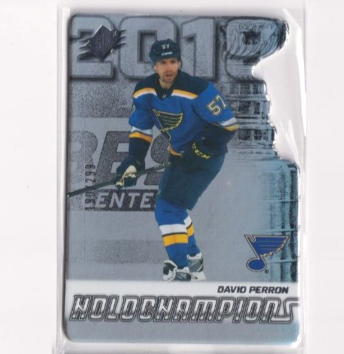 2022-23 UD SPX Holo Champions David Perron St Louis Blues /299 Hockey Card