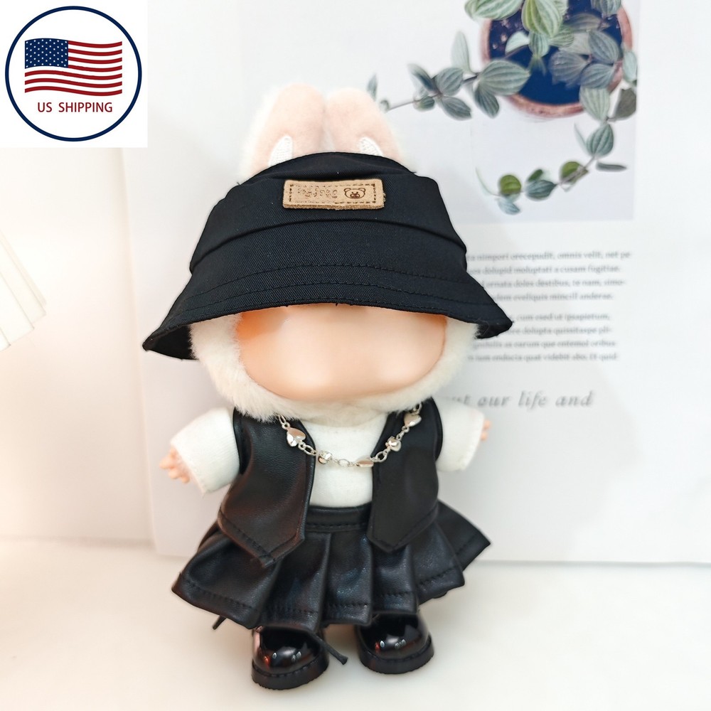 Labubu 17cm Doll 8-Piece Skirt Outfit Set with Clothes & Accessories