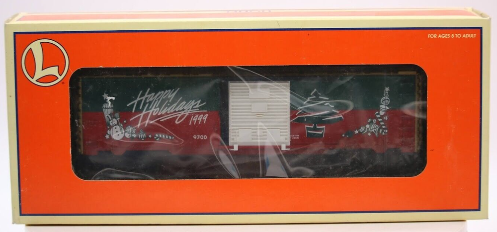 1999 Lionel Christmas Boxcar O Gauge 1:48 Scale Holiday Train New in Box  