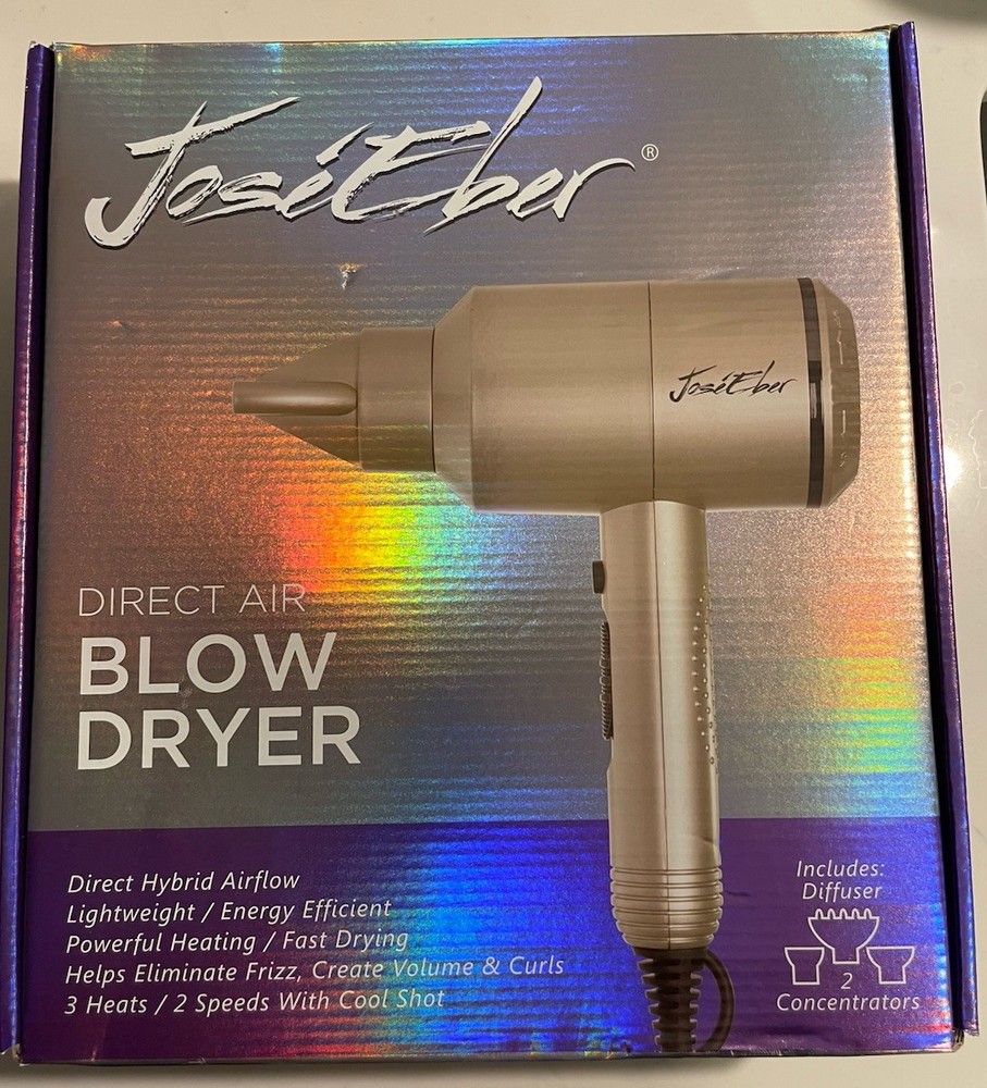 Jose Eber Direct Air professional Blow Dryer 2 Air Flow Attachments & Diffuser