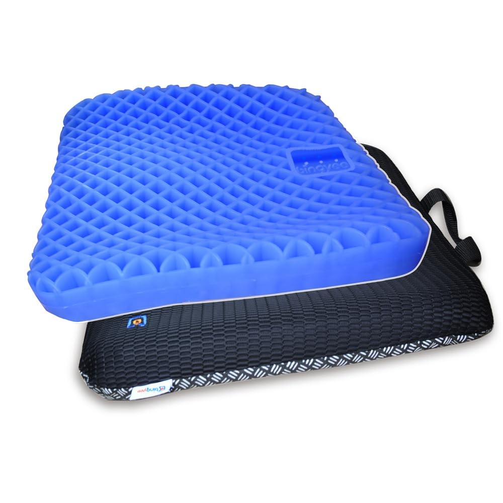 Gel Seat Cushion 1.8 Inch Thick Seating Pad Orthopedic Chair Cushions for Pre...