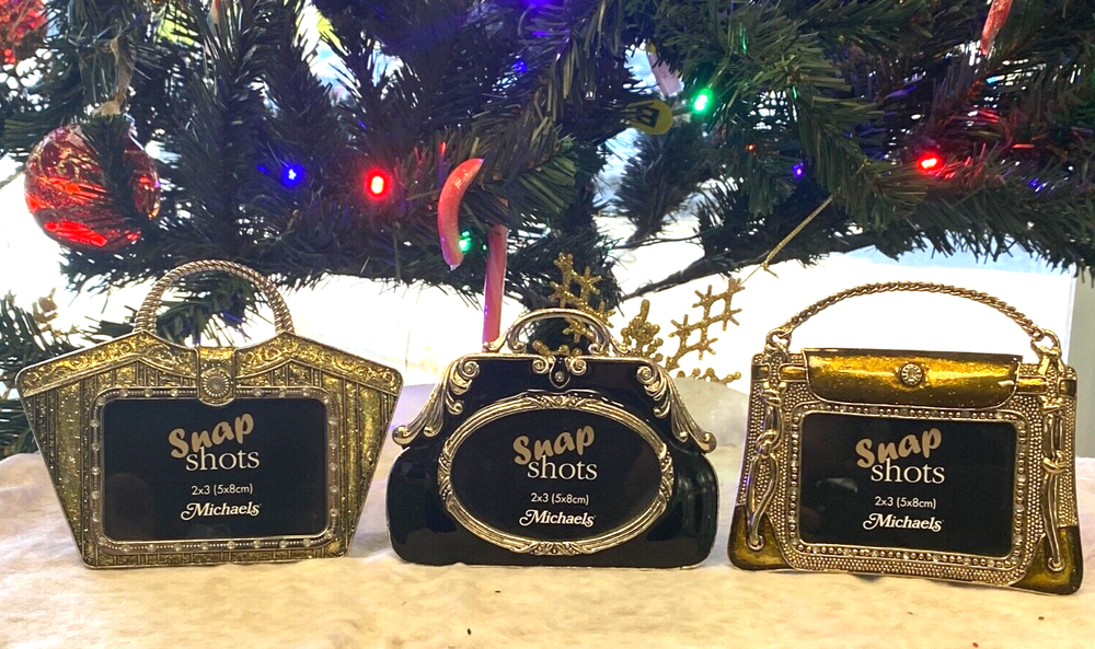 Michaels 3-Piece Mini Photo Frames with Glitter Rhinestones