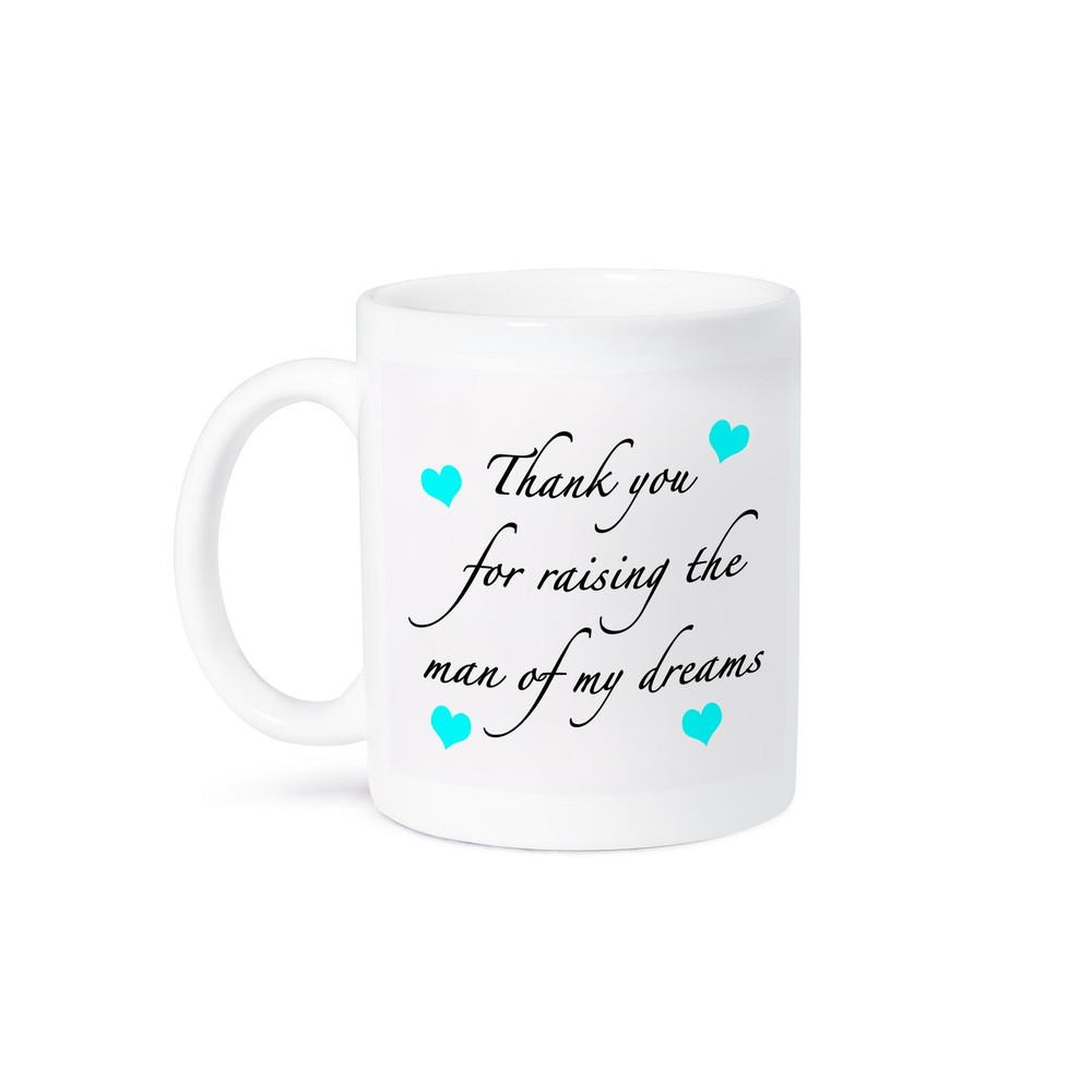 3dRose, Thank You For Raising The Man Of My Dreams Aqua, Mug