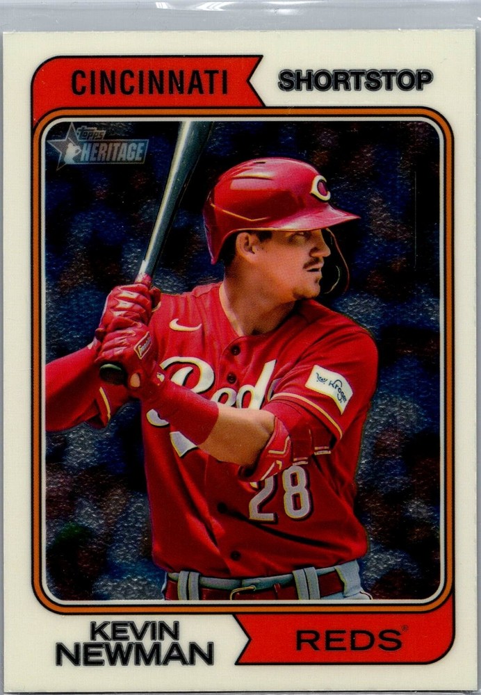 2023 Topps Heritage Chrome Kevin Newman /999 Cincinnati Reds #624