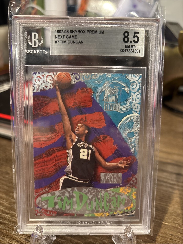 1997-98 Skybox Premium Next Game #7 Ng Tim Duncan Rookie (RC) BGS 8.5 NM-MT+