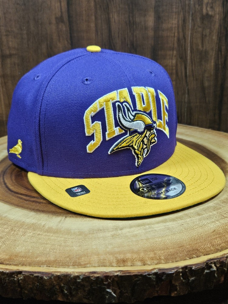 Minnesota Vikings New Era 9Forty Snapback Adjustable Hat Cap NFL Staple Pigeon
