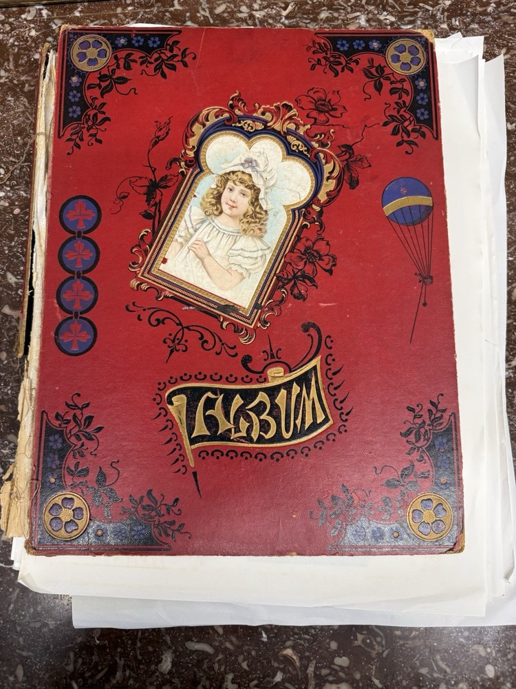 1900s ephemera  Victorian Scrapbook Filled With Beautiful Advertising