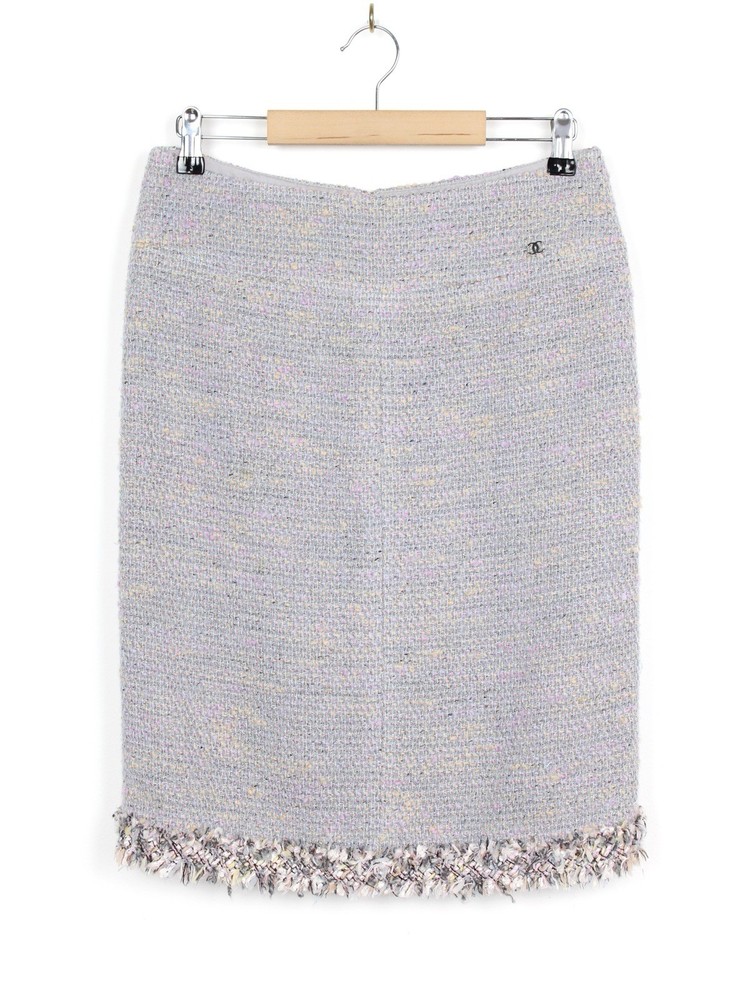Chanel Vintage 2004 Tweed Skirt, Size 44