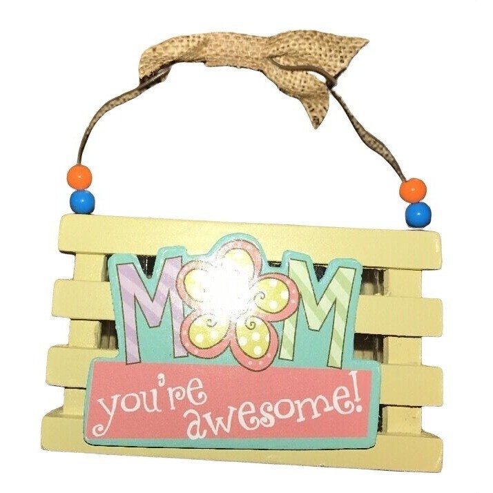 Mothers Day Wood Crate Mini Basket Mom Treat Favors Small Gift Crafts-image