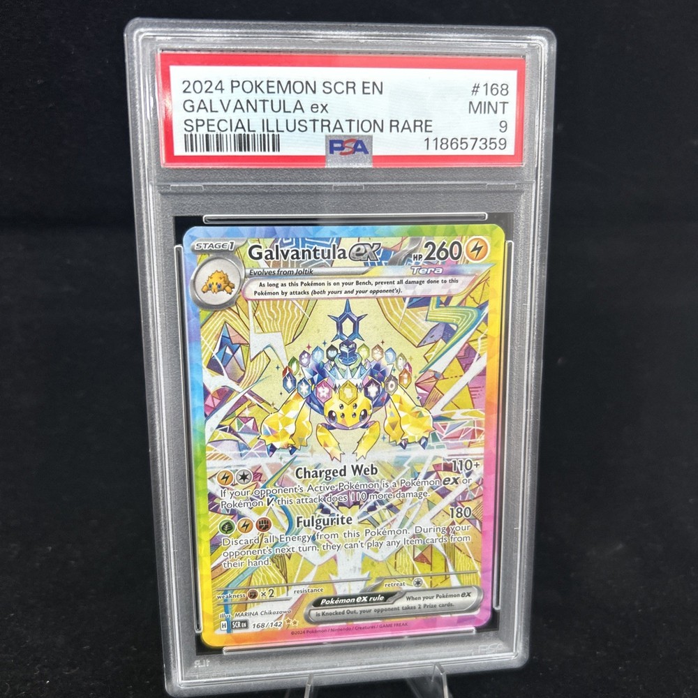 Galvantula ex 168/142 Stellar Crown Holo Sv07 Rare Pokemon Card