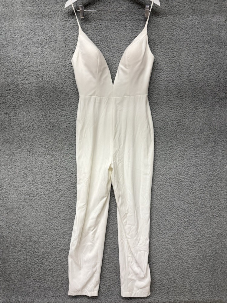 Emily Hart White Jumpsuit Women's Size 8 NWT
