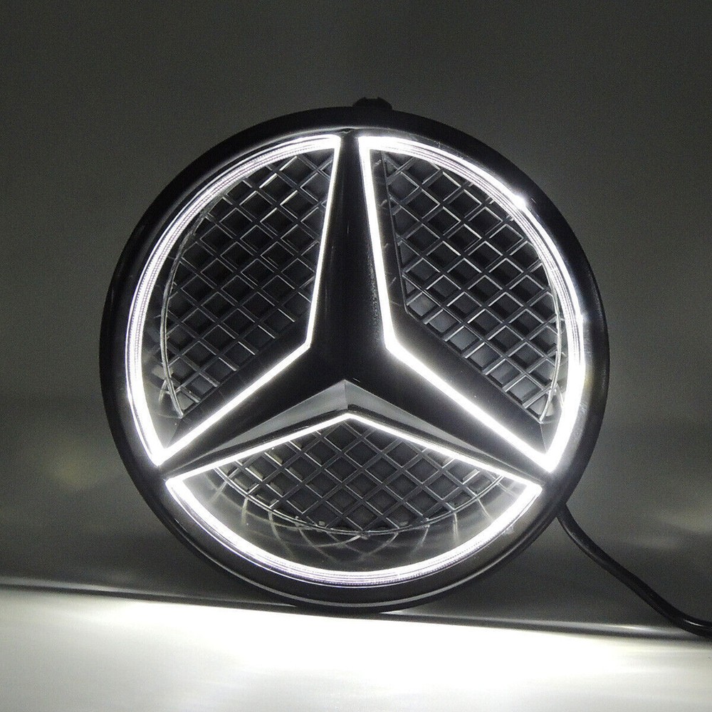 Car Front Grille LED Emblem Light for Mercedes Benz Illuminated Logo Star Badge