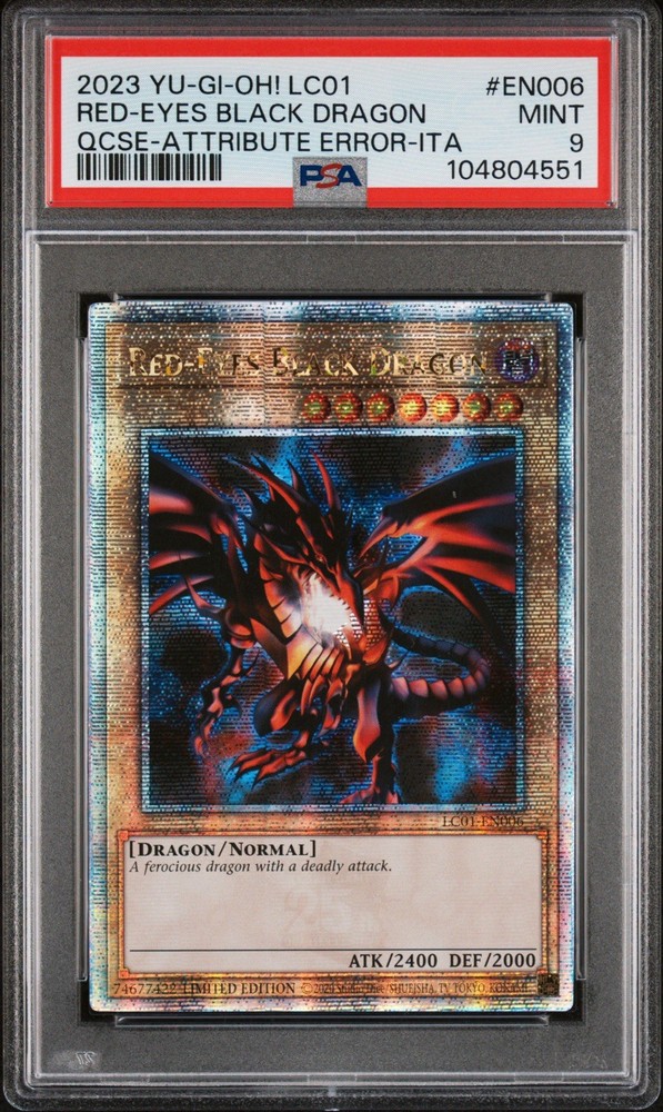 Red-Eyes Black Dragon Quarter Century Secret Rare LC01-EN006 Limited Edition 25th Anniversary