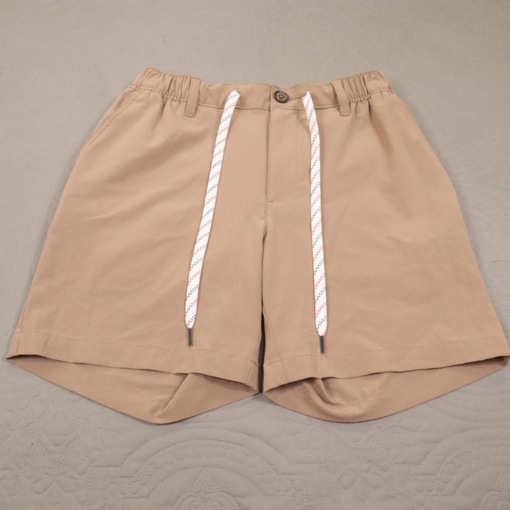 Chubbies Everywear Shorts Mens Small Beige 6 Inch Elastic Waist Stretch Casual