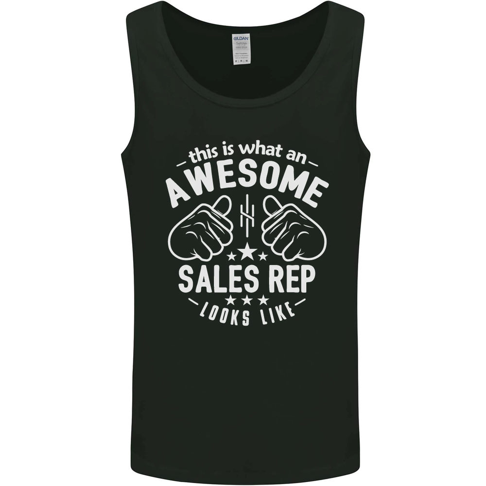 An Awesome Sales Rep Looks Like Mens Vest Tank Top