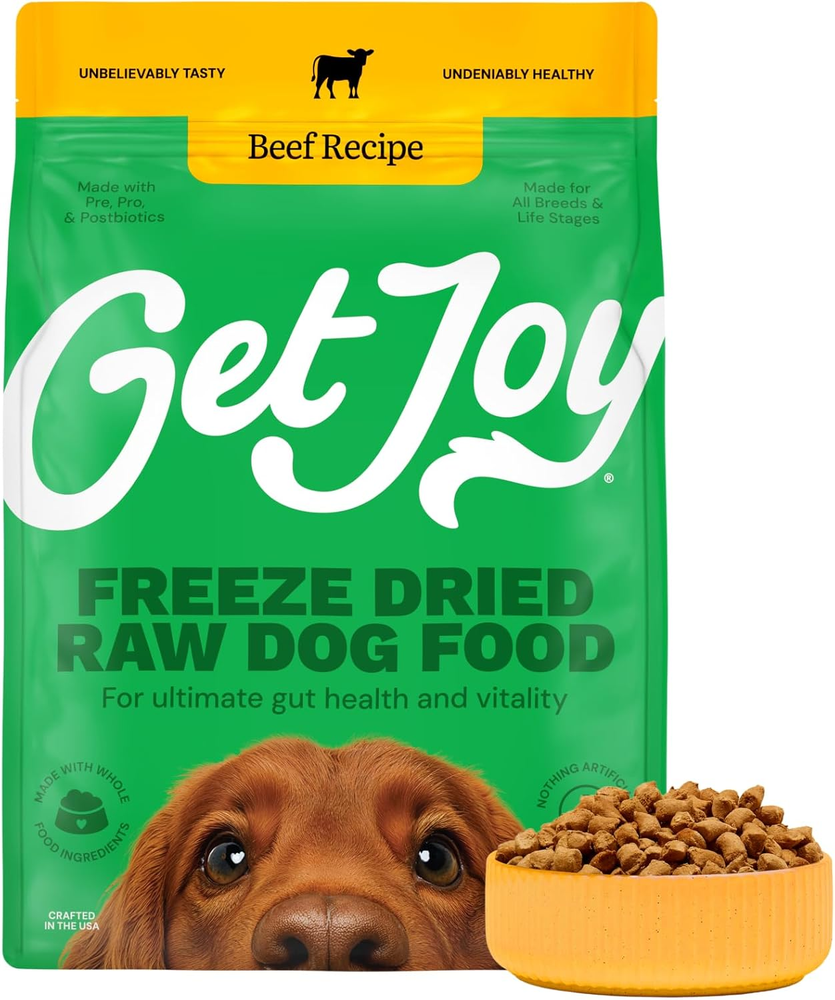 Freeze Dried Raw Beef Meal, High Protein Grain Free, Dry Dog Food Meal Mixer and