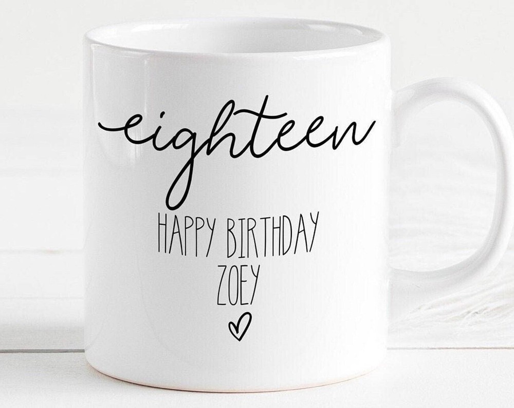 Personalised 18th Birthday Mug 18th Birthday Gifts For Him 18th Birthday Gift