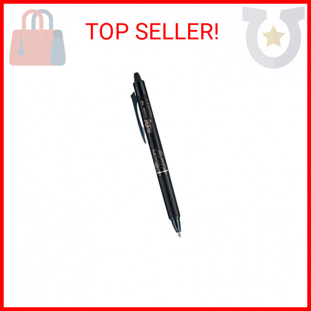 Pilot, FriXion Clicker Erasable Gel Pens, Bold Point 1 mm, Pack of 12, Black