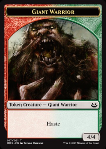 MTG 10 Giant Warrior Token, NM-Mint, English Modern Masters 2017