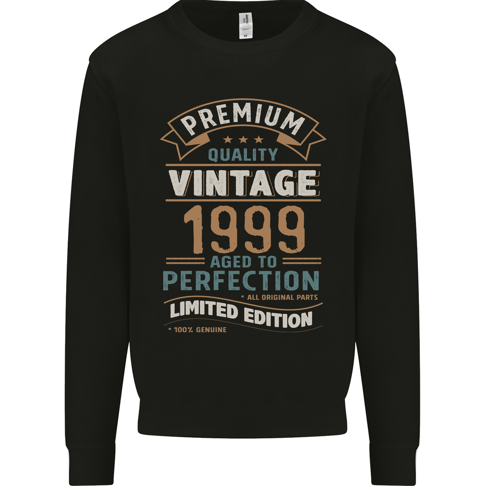 Premium Vintage 26th Birthday 1999 Mens Sweatshirt Jumper