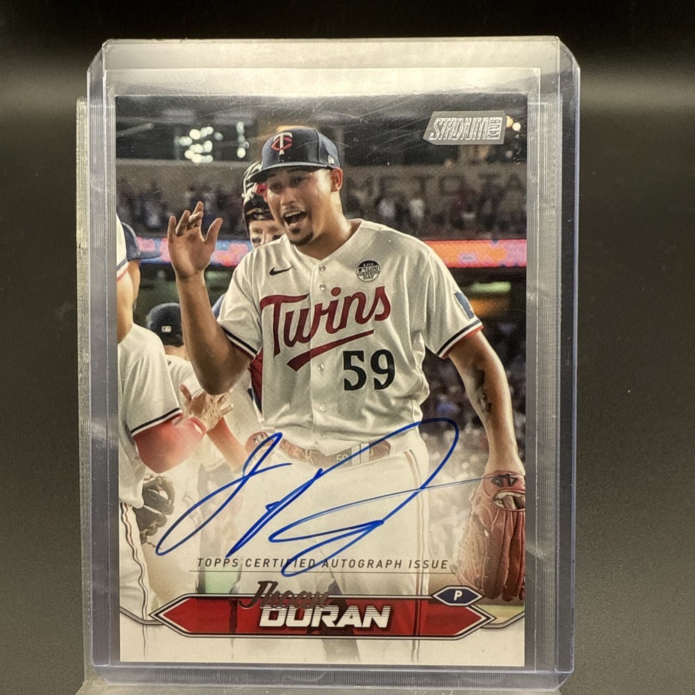 2024 Topps Stadium Club Jhoan Duran Base Autographs Insert Auto #SCBA-JDU Twins