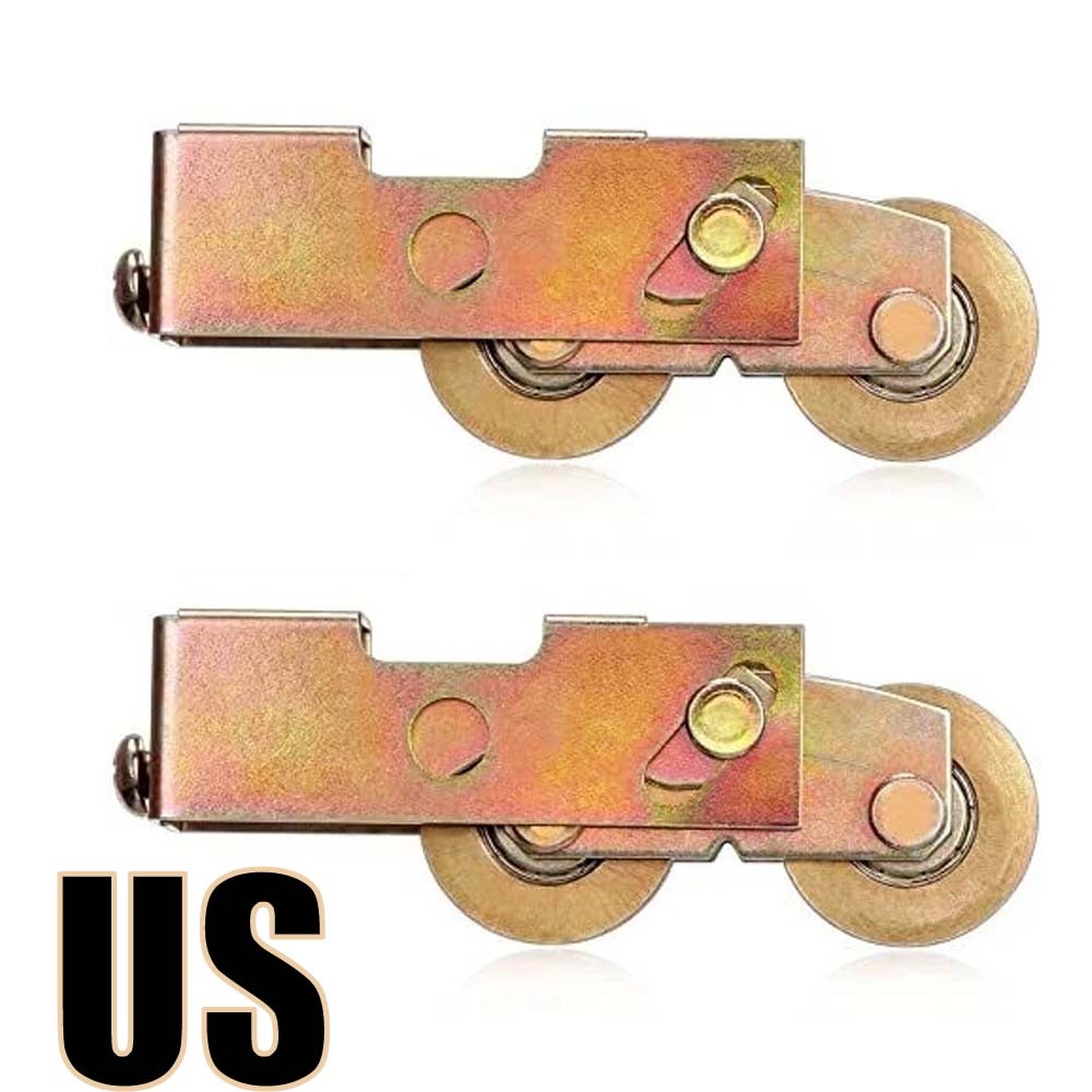 2Pack Sliding Door Rollers Replacement Tandem Roller Assembly Kit 1-1/4 In 1.25