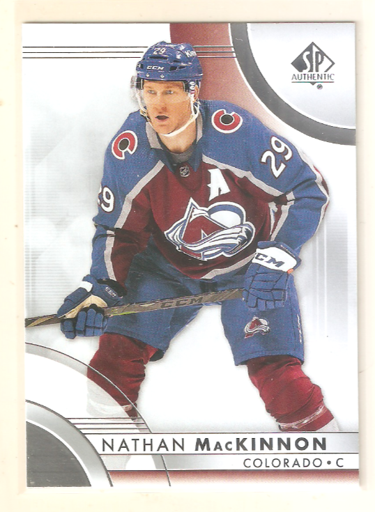 Nathan MacKinnon 2023-24 SP Authentic Base Card #87 Avalanche