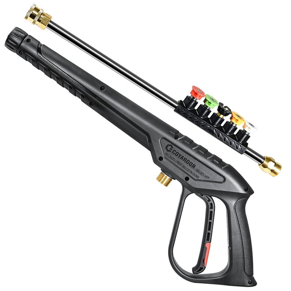 High-Pressure Washer Gun 3600 PSI with Extension Wand & 5 Nozzle Tips