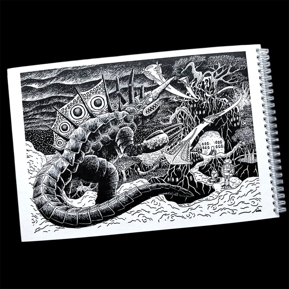 Imiri Sakabashira LETTERPRESS PRINT BOOK Limited Edition Kaiju Art Book
