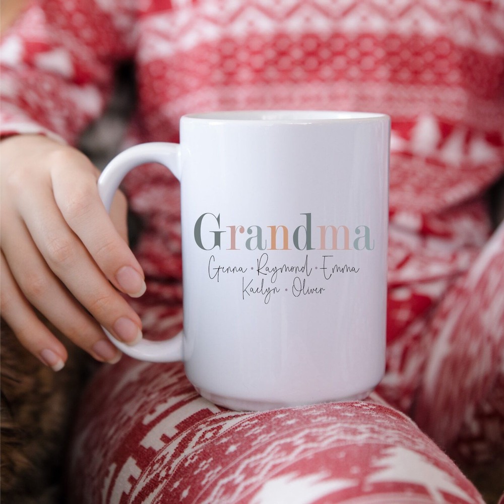 Grandma Coffee Mug Personalized Mugs Gifts For Grandma Mothers Day Gift For Gran