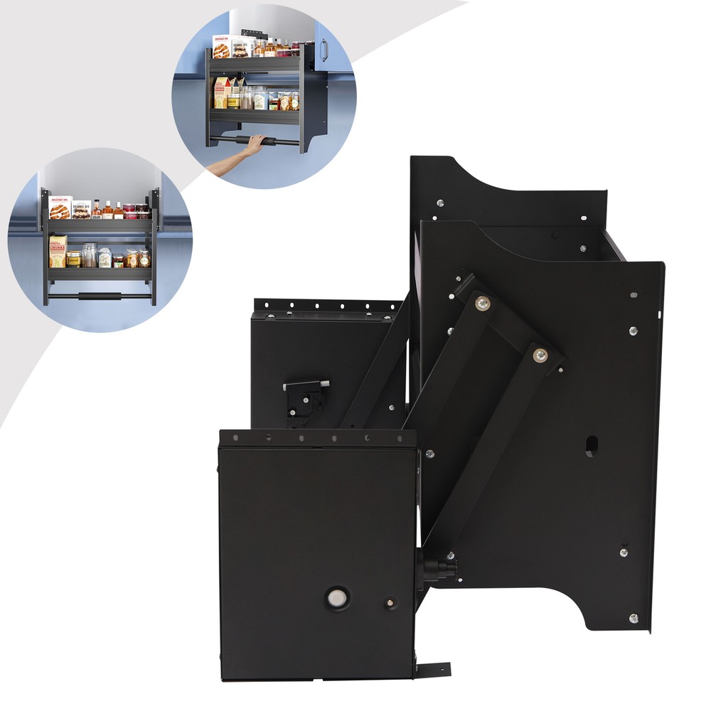 24-Inch Pull Down Shelf for Upper Kitchen Cabinet Storage