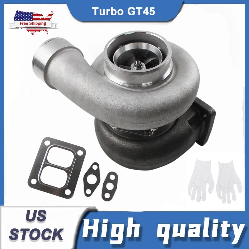 GT45 T4 V-Band 1.05 A/R 98mm High-Performance Turbocharger for 600-800HP Boost Racing Upgrade
