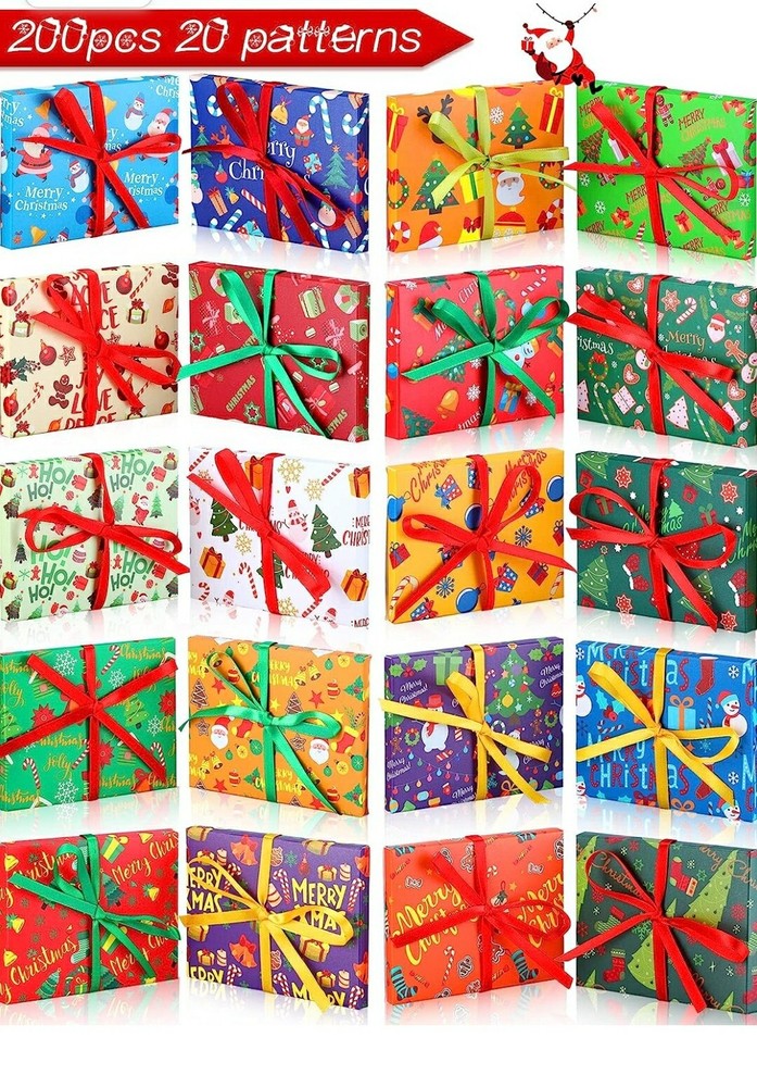 Christmas Gift Card Holders. With Ribbons And Stickers (200) Holiday Gift Card-image