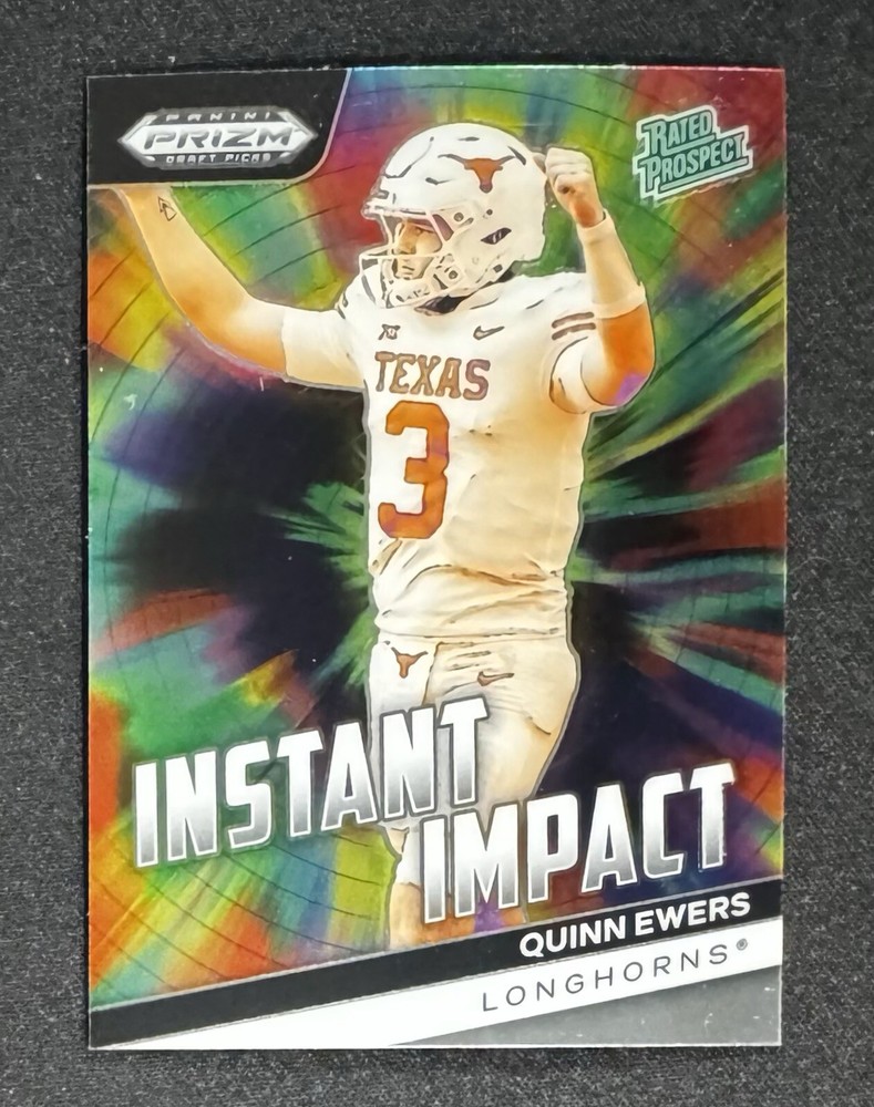2024 Panini Prizm Draft Picks Instant Impact Silver Quinn Ewers RC II-QE