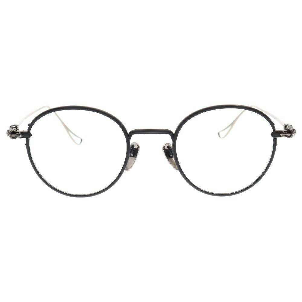 Chrome Hearts Size 48 22-143 Sinnergasm Sunglasses Glasses Silver/Black Used B C