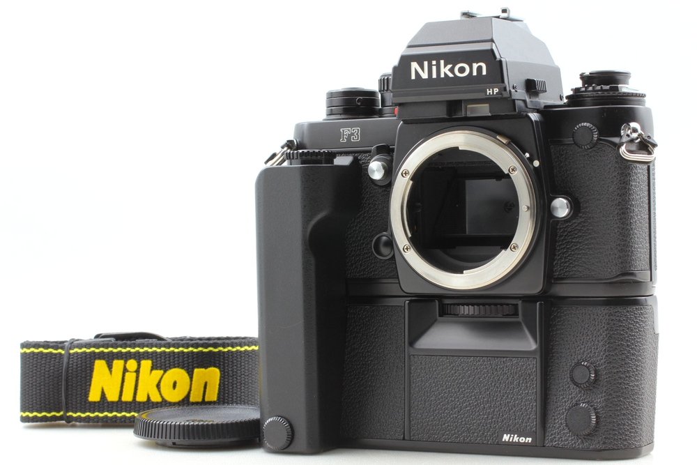 [TOP MINT] Nikon F3P Press 35mm Film Camera Body + MD-4 Motor Drive From JAPAN