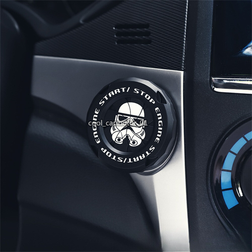 Black Stormtrooper Clone Trooper Engine Start Stop Button Cap